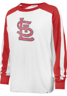 47 St Louis Cardinals Womens White Caribou LS Tee