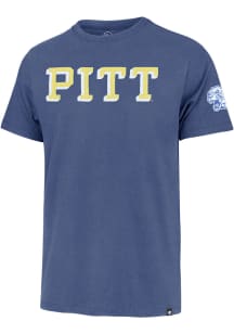 47 Pitt Panthers Blue Franklin Fieldhouse Wordmark Short Sleeve Fashion T Shirt