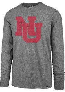 47 Nebraska Cornhuskers Grey Premier Franklin Long Sleeve Fashion T Shirt