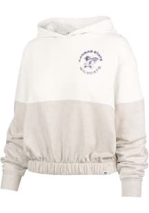 47 K-State Wildcats Womens Ivory Bonita Hooded Sweatshirt