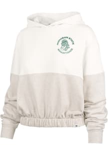 47 Michigan State Spartans Womens Ivory Bonita Hooded Sweatshirt