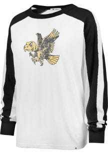 47 Iowa Hawkeyes Womens White Caribou LS Tee