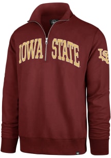 47 Iowa State Cyclones Mens Cardinal Striker Long Sleeve Qtr Zip Fashion Pullover