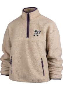 47 K-State Wildcats Womens Oatmeal Snowbird Qtr Zip