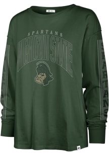 47 Michigan State Spartans Womens Green Tomcat LS Tee