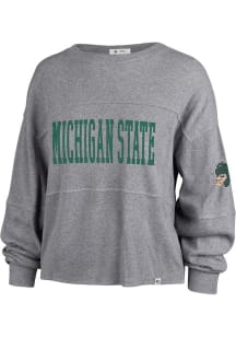 47 Michigan State Spartans Womens Grey Jada LS Tee