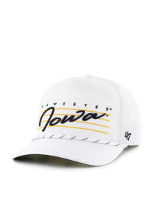 47 Iowa Hawkeyes Downburst Hitch Adjustable Hat - White