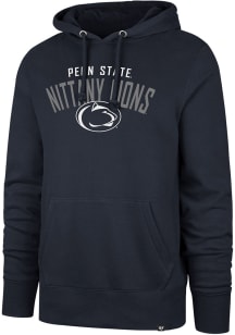 47 Penn State Nittany Lions Mens Navy Blue Headline Long Sleeve Hoodie