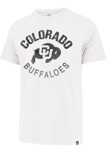 47 Colorado Buffaloes White Lock Down Circle Short Sleeve Fashion T Shirt