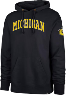 47 Michigan Wolverines Mens Blue Striker Fashion Hood