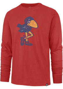 47 Kansas Jayhawks Red Premier Franklin Long Sleeve Fashion T Shirt