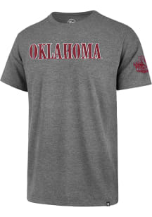 47 Oklahoma Sooners Grey Franklin Fieldhouse Style Short Sleeve Fashion T Shirt