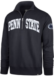 47 Penn State Nittany Lions Mens Navy Blue Striker Long Sleeve Qtr Zip Fashion Pullover