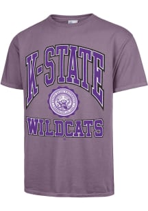 47 K-State Wildcats Purple Vintage Tubular Seal Short Sleeve Fashion T Shirt