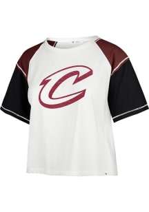 47 Cleveland Cavaliers Womens White Serenity Short Sleeve T-Shirt