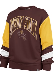 47 Arizona State Sun Devils Womens Maroon Nova Crew Sweatshirt