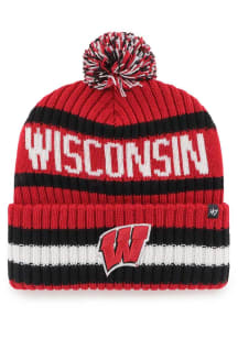 47 Wisconsin Badgers Red Bering Knit Mens Knit Hat