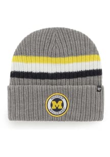 47 Michigan Wolverines Grey Highline Knit Mens Knit Hat