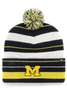 47 Michigan Wolverines Blue Powerline Cuff Womens Knit Hat