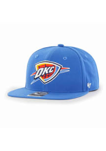 47 Oklahoma City Thunder Blue No Shot Captain Mens Snapback Hat