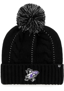 47 K-State Wildcats Black Willie Bauble Cuff Womens Knit Hat