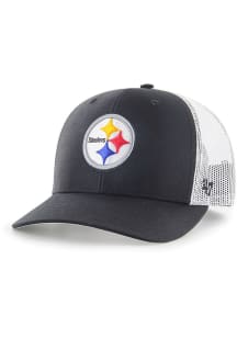 47 Pittsburgh Steelers Trucker Design Adjustable Hat - Black