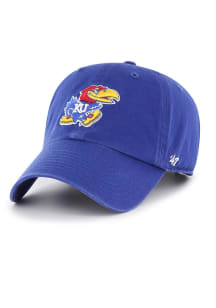 47 Kansas Jayhawks Clean Up Adjustable Hat - Blue