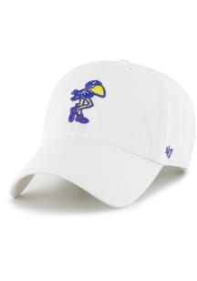 47 Kansas Jayhawks Retro Clean Up Adjustable Hat - White