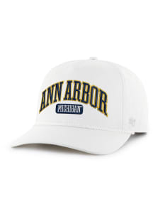 47 Michigan Wolverines Retro Local Arch Hitch Adjustable Hat - White