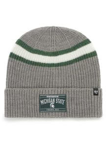 47 Michigan State Spartans Grey Penobscot Cuff Knit Mens Knit Hat