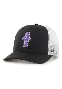 47 K-State Wildcats Trucker Logo Adjustable Hat - Black