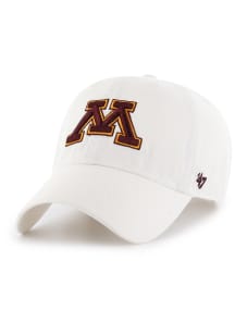 47 Minnesota Golden Gophers Clean Up Design Adjustable Hat - White