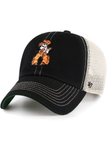 47 Oklahoma State Cowboys Retro Trawler Clean Up Adjustable Hat - Black