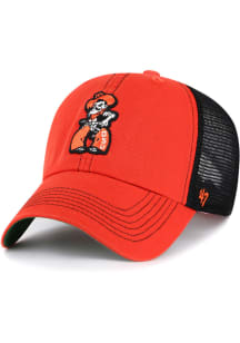 47 Oklahoma State Cowboys Retro Trawler Clean Up Adjustable Hat - Orange