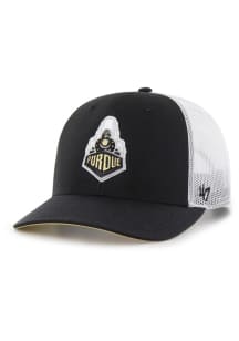 47 Purdue Boilermakers Trucker Adjustable Hat - Black