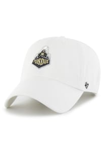 47 Purdue Boilermakers Clean Up Adjustable Hat - White