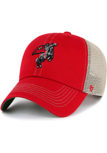 47 Texas Tech Red Raiders Vintage Trawler Clean Up Adjustable Hat - Red