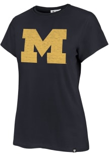 47 Michigan Wolverines Womens Blue Frankie Short Sleeve T-Shirt