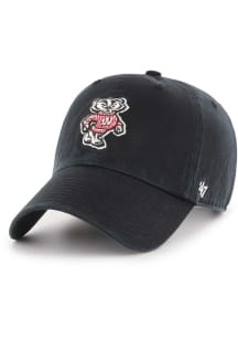 47 Wisconsin Badgers Retro Clean Up Adjustable Hat - Black