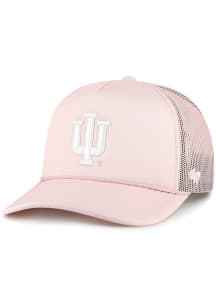 47 Indiana Hoosiers Foam Front Mesh Trucker Adjustable Hat - Pink