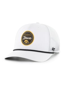 47 Iowa Hawkeyes Fairway Trucker Adjustable Hat - White