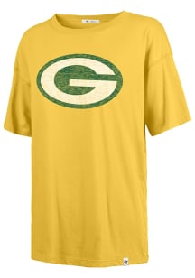 47 Green Bay Packers Womens Gold Premier Sadie Short Sleeve T-Shirt