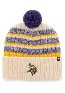 47 Minnesota Vikings Ivory Tavern Cuff Mens Knit Hat