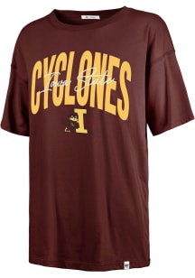 47 Iowa State Cyclones Womens Red Muse Sadie Short Sleeve T-Shirt