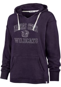 47 K-State Wildcats Womens Purple Clarity Kennedy Hooded Sweatshirt