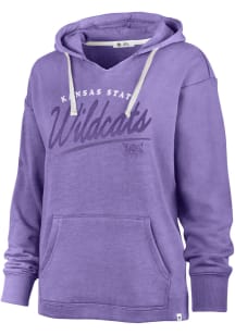 47 K-State Wildcats Womens Purple Luminance Kennedy Hooded Sweatshirt