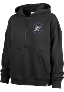 47 K-State Wildcats Womens Black Fade Away Pippa Hooded Sweatshirt