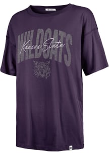 47 K-State Wildcats Womens Purple Muse Sadie Short Sleeve T-Shirt