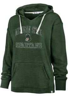 47 Michigan State Spartans Womens Green Clarity Kennedy Hooded Sweatshirt