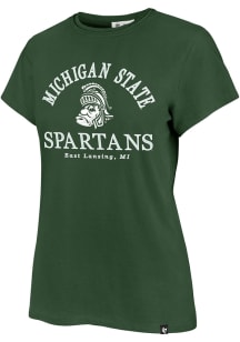 47 Michigan State Spartans Womens Green Fresh Start Frankie Short Sleeve T-Shirt